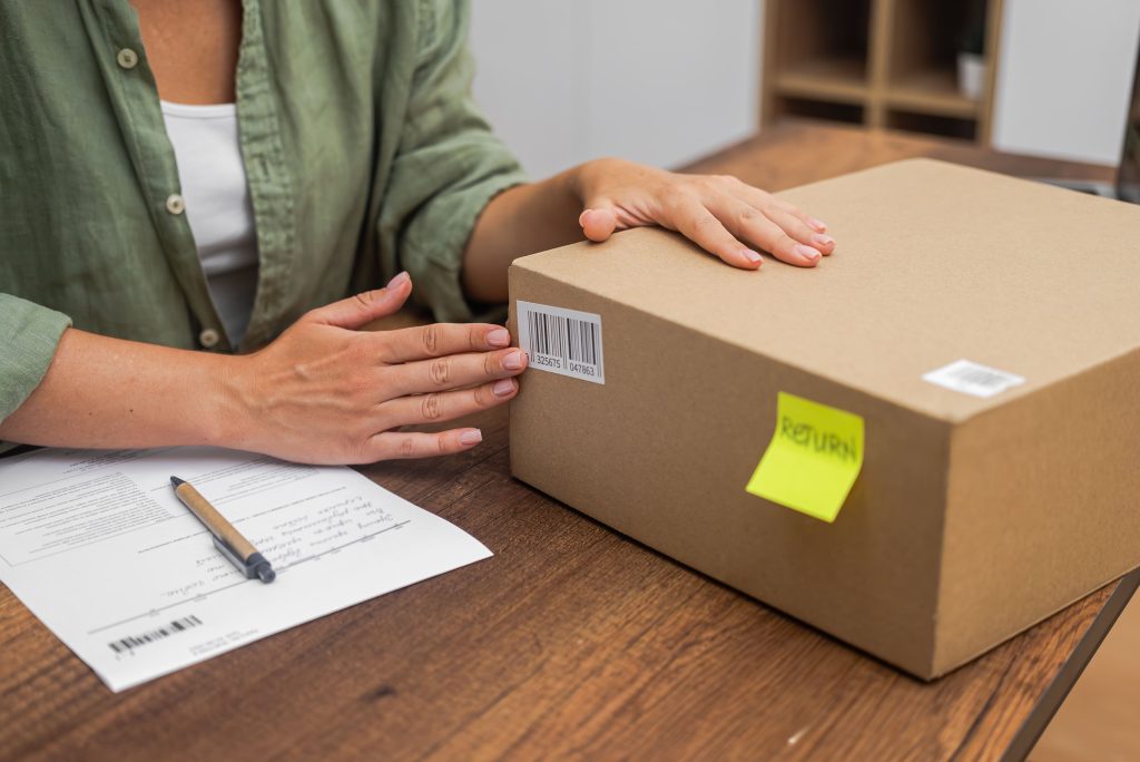Return process with parcel